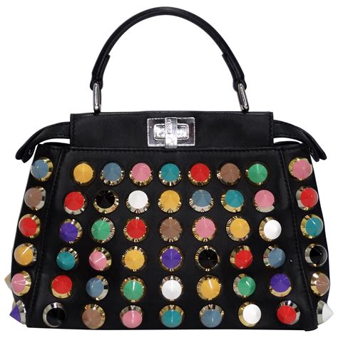 fendi nylon bag|fendi studded bag.